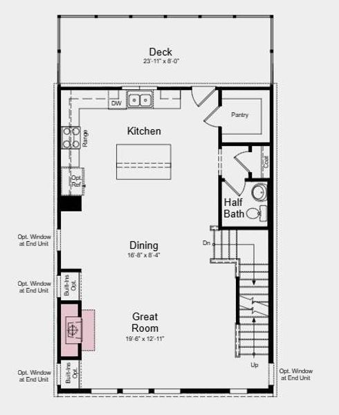 2D floor plan layout of this home in Dreycott, Lawrenceville, GA (Image 4).