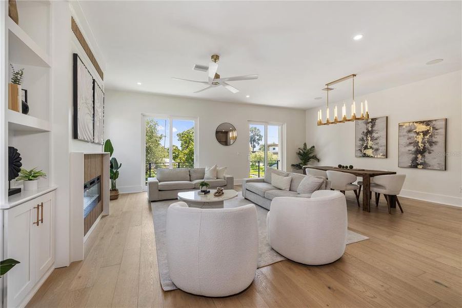 Furnished interior view inside a new home in , Tampa (Image 37).