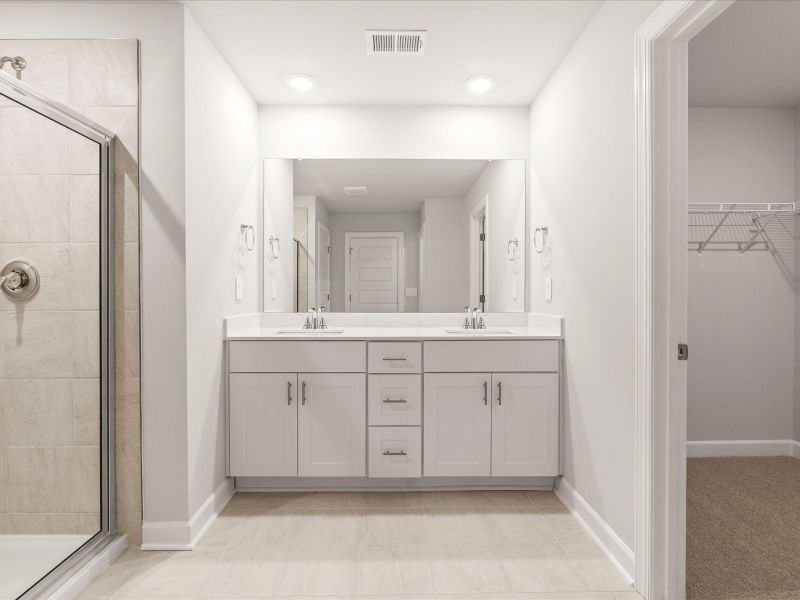 Furnished interior view inside a new home in Village at White Pine, Pendleton (Image 9).
