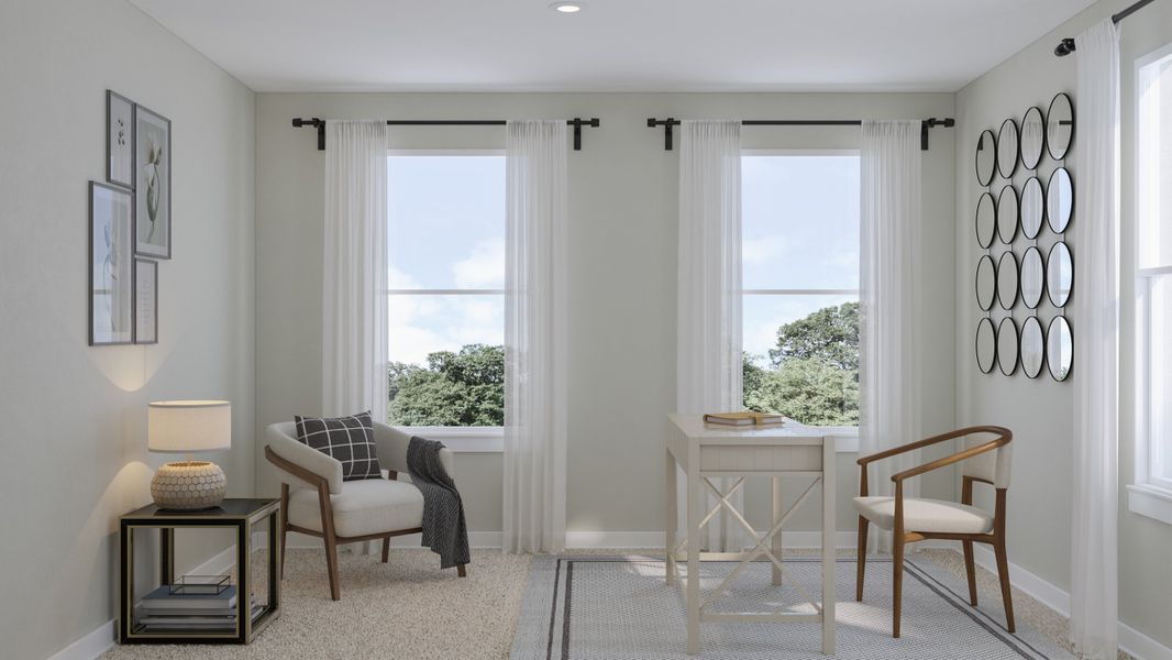 Representative furnished interior of a home built from the Addison by Beazer Homes in Ashley Walk Townes, Charleston (Image 12).