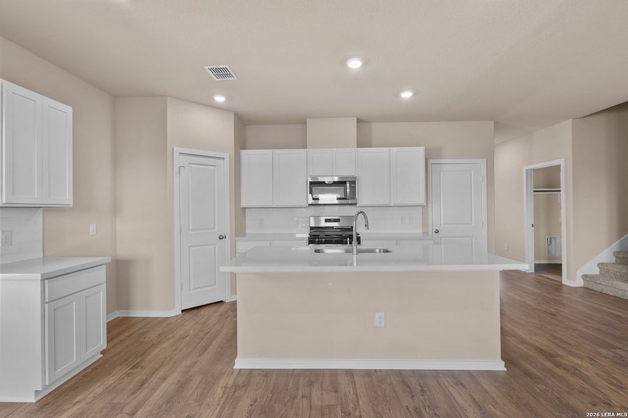 Furnished interior view inside a new home in Garden Grove, San Antonio (Image 16). Furnished interior view inside a new home in Garden Grove, San Antonio (Image 16).