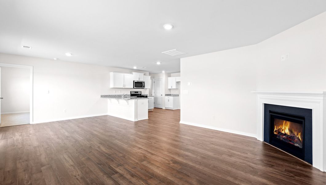 Representative unfurnished interior of a home built from the MACON by D.R. Horton in Harrier Point, Woodruff (Image 19).