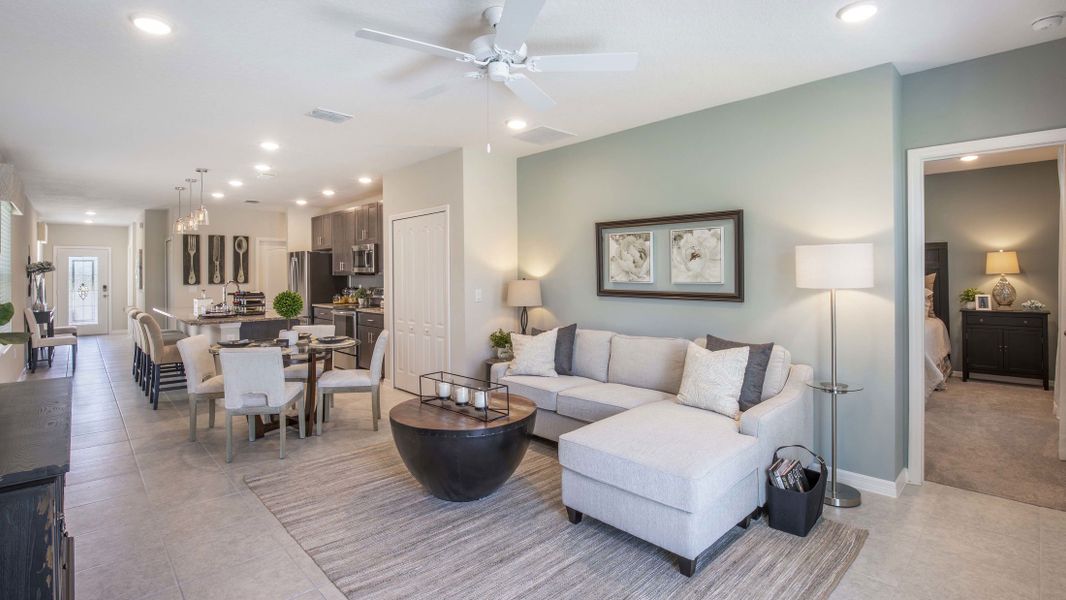 Representative furnished interior of a home built from the Victoria by Maronda Homes in Malabar Springs, Palm Bay (Image 5).