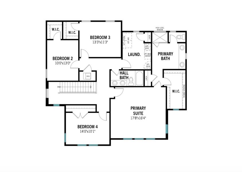 2D floor plan layout for the Marco by Mattamy Homes in Celebration - Island Village, Celebration, FL (Image 4).