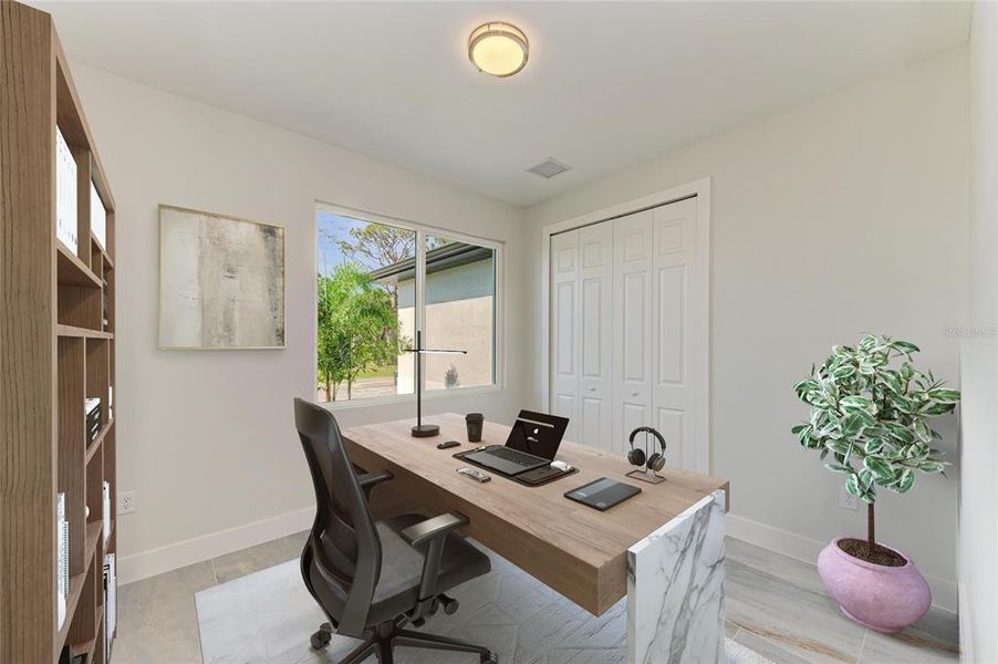 Furnished interior view inside a new home in , Venice (Image 11). Furnished interior view inside a new home in , Venice (Image 11).