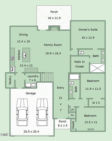 Floorplan-1st-Lot 47 Sanders Grove