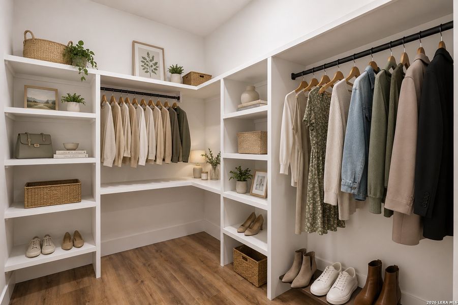 Furnished interior view inside a new home in , Bandera (Image 31).