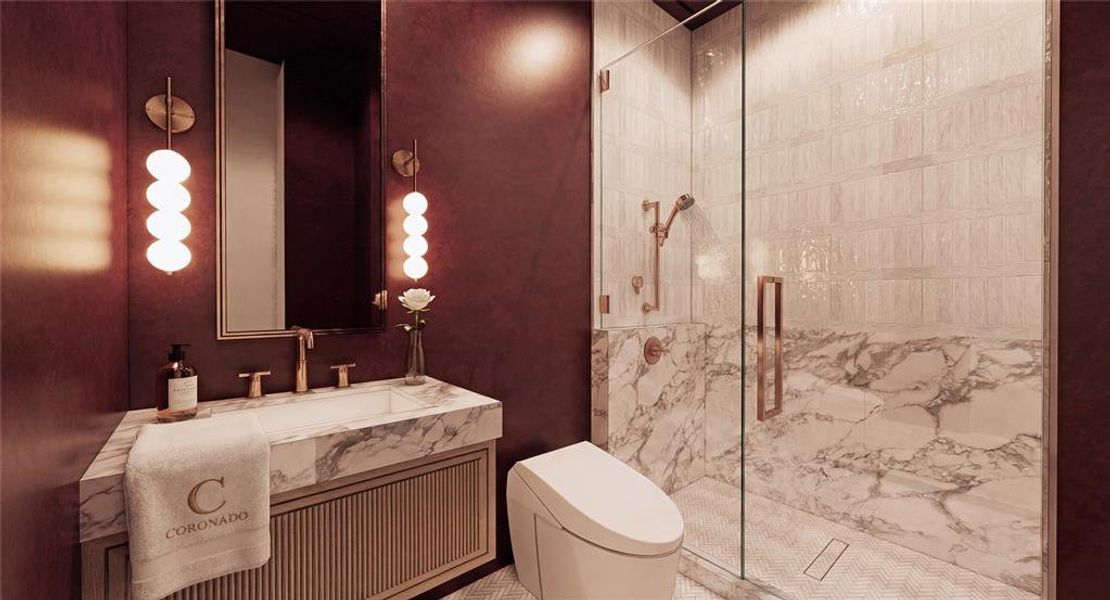 Furnished interior view inside a new home in , Dallas (Image 12).