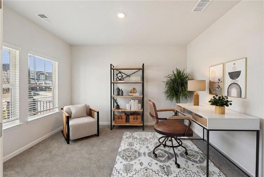 Furnished interior view inside a new home in Westmont Preserve, Powder Springs (Image 14).
