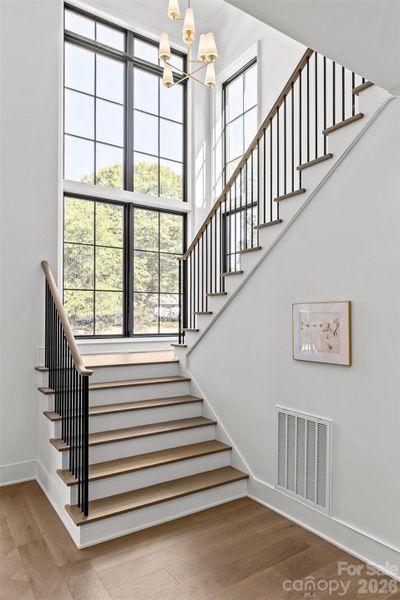 Spacious, unfurnished interior of a new home in Stratford Chase, Charlotte (Image 27). Spacious, unfurnished interior of a new home in Stratford Chase, Charlotte (Image 27).