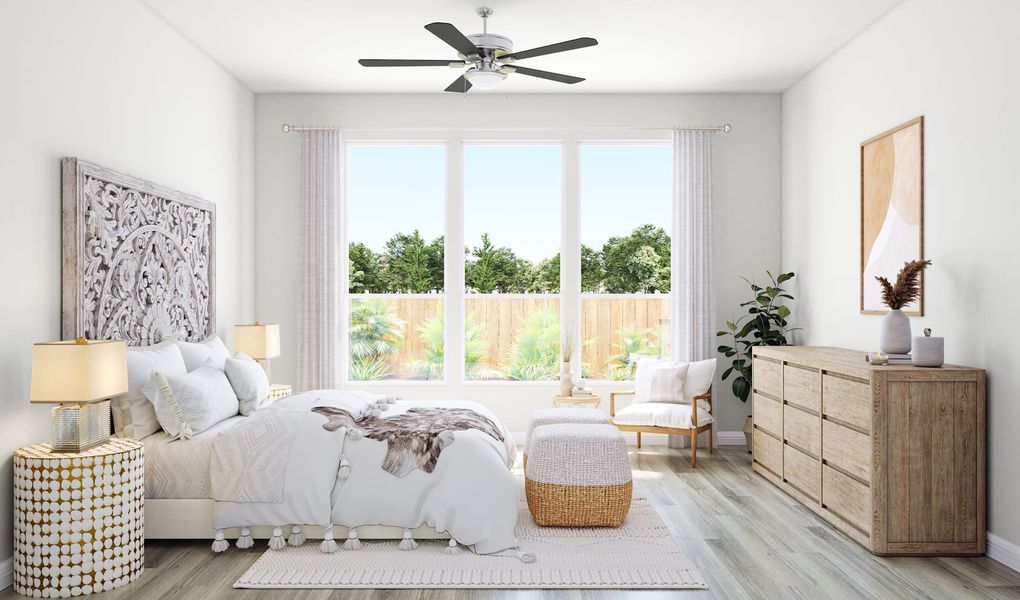 Representative furnished interior of a home built from the Longspur by Tri Pointe Homes in Oakhill Reserve, Tomball (Image 9).