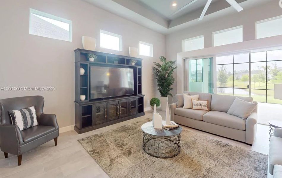 Furnished interior view inside a new home in Westlake Single Family, Ormond Beach (Image 5). Furnished interior view inside a new home in Westlake Single Family, Ormond Beach (Image 5).
