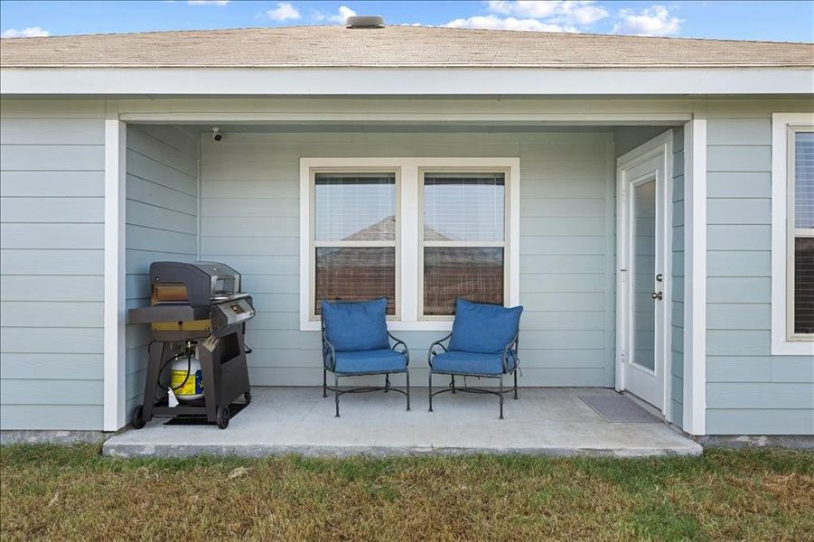 View of patio / terrace with area for grilling View of patio / terrace with area for grilling
