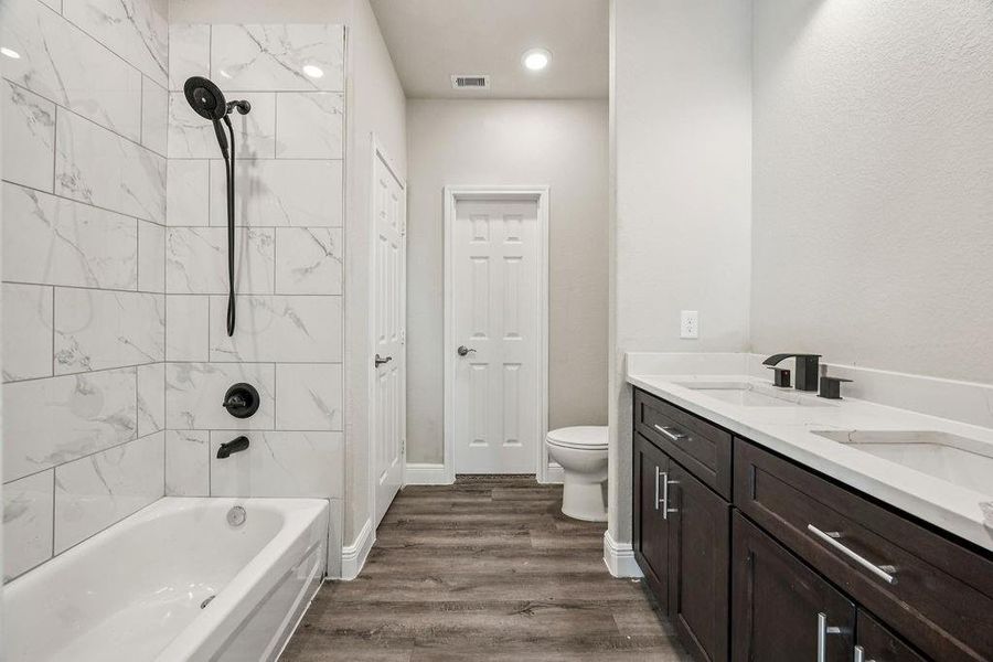 Furnished interior view inside a new home in , Cleveland (Image 9).