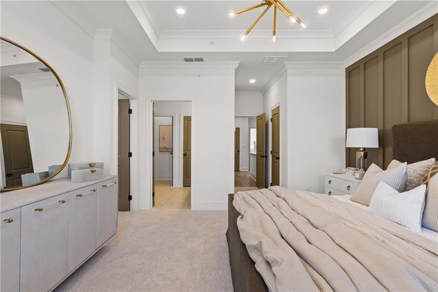 Furnished interior view inside a new home in IveyBrooke, Alpharetta (Image 18).