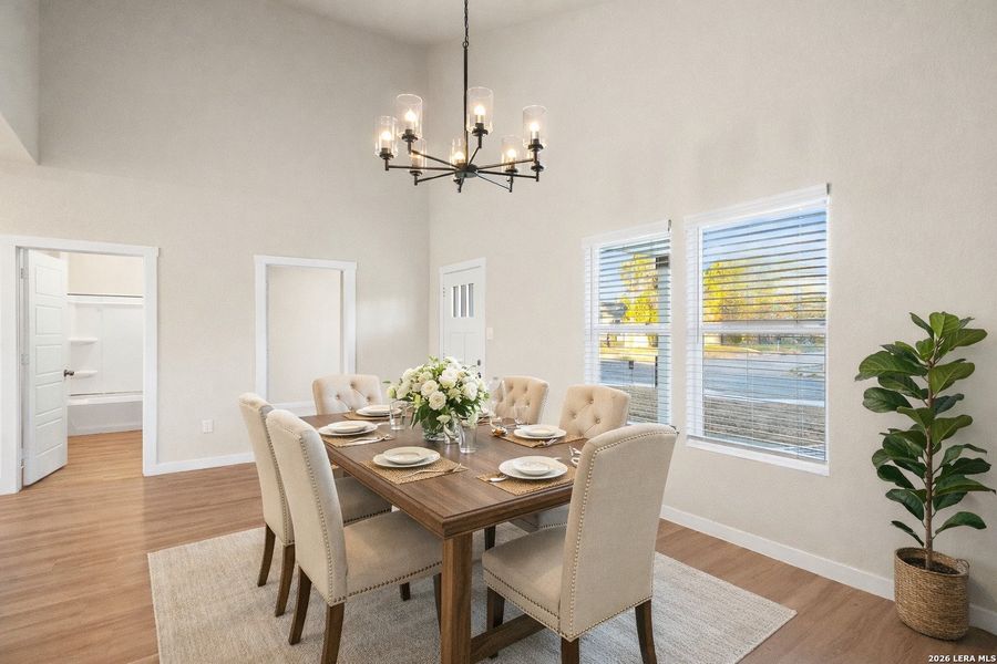 Furnished interior view inside a new home in , San Antonio (Image 8). Furnished interior view inside a new home in , San Antonio (Image 8).