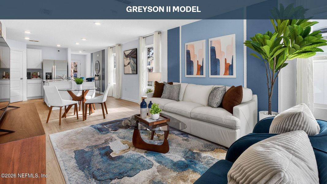 Furnished interior view inside a new home in Irongate Villas, Jacksonville (Image 16).