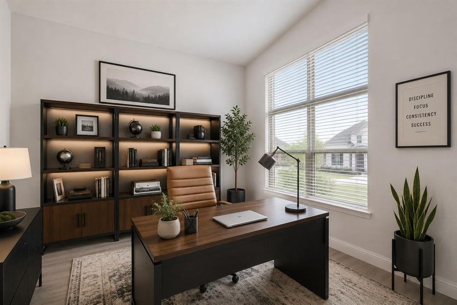 Furnished interior view inside a new home in Harvest, Northlake (Image 24). Furnished interior view inside a new home in Harvest, Northlake (Image 24).