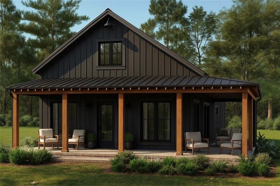 Front exterior of a new home in , Cleveland, GA, highlighting curb appeal (Image 3).