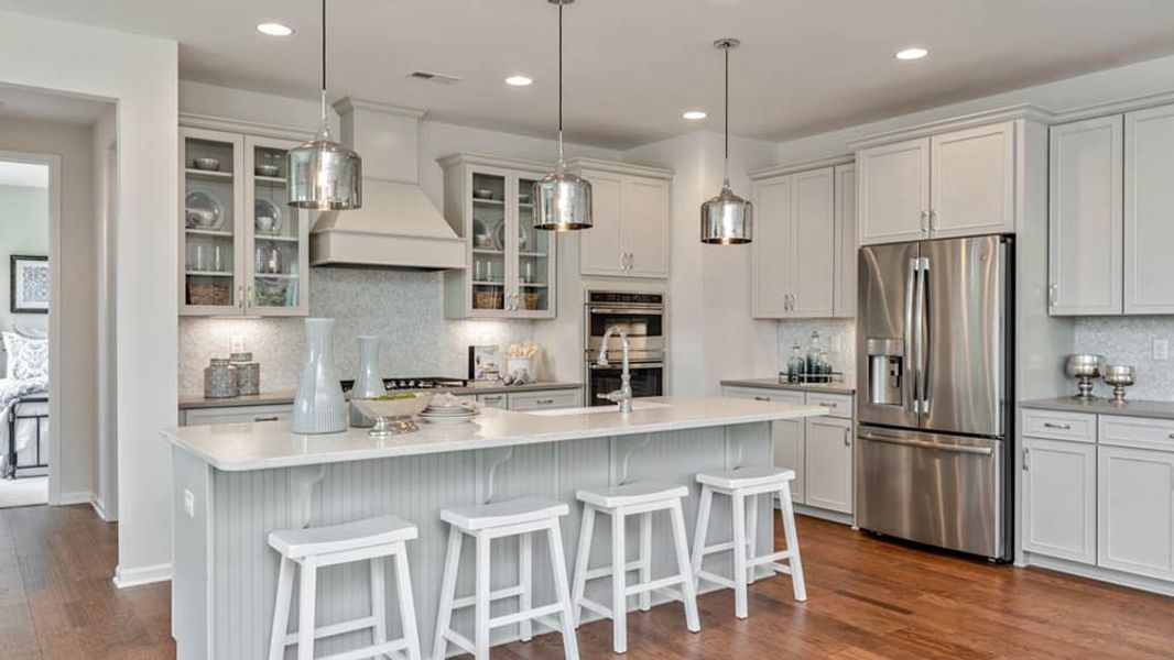 Representative furnished interior of a home built from the London by Taylor Morrison in Walden Woodlands, Huntersville (Image 5). Representative furnished interior of a home built from the London by Taylor Morrison in Walden Woodlands, Huntersville (Image 5).