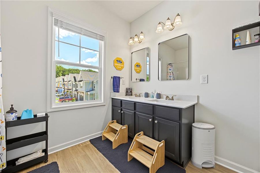 Furnished interior view inside a new home in , Flowery Branch (Image 34).