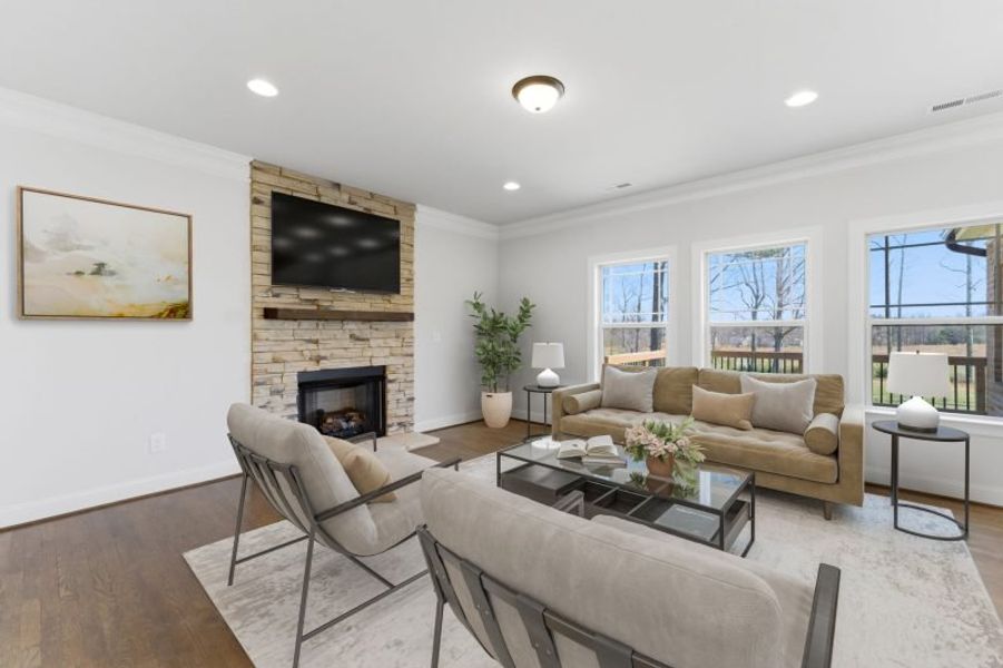 Furnished interior view inside a new home in Blacksmith, Stokesdale (Image 7).