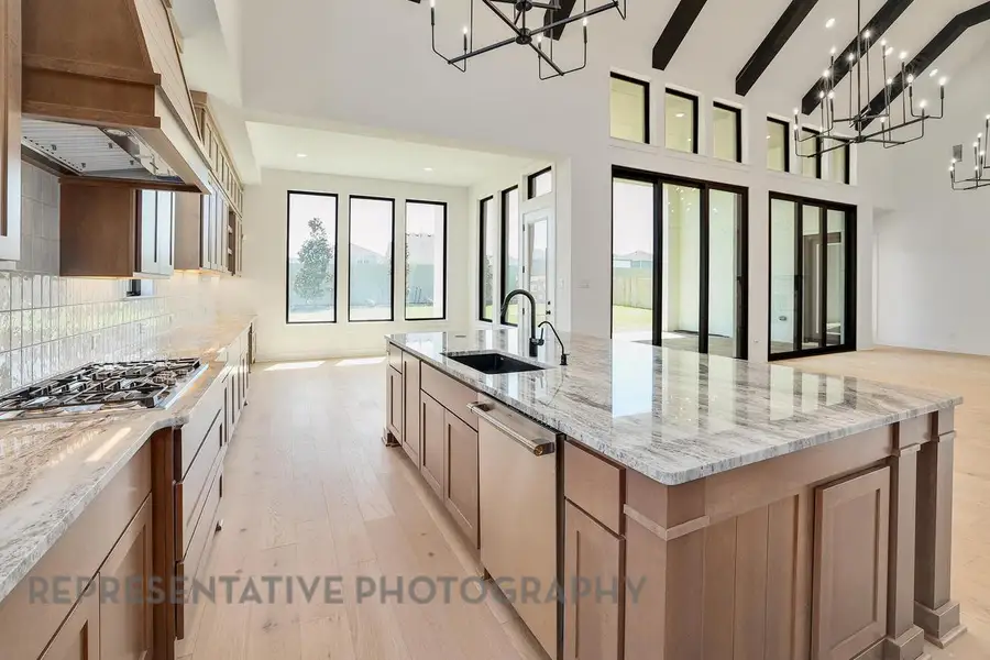 Furnished interior view inside a new home in Parkside On The River: 70ft. lots, Georgetown (Image 9).