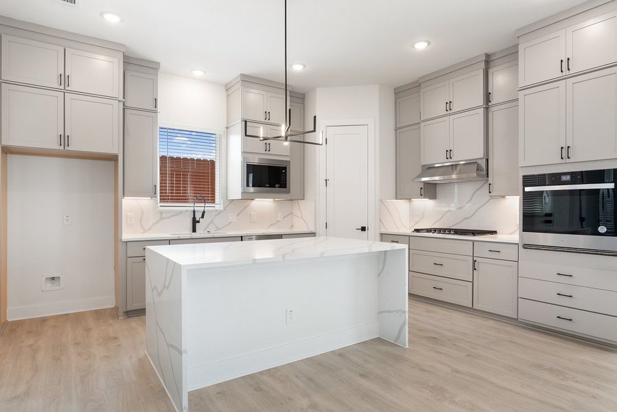 Furnished interior view inside a new home in Foxfield, Austin (Image 3). Furnished interior view inside a new home in Foxfield, Austin (Image 3).