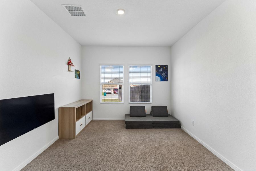 Flex room perfect for home office or playroom