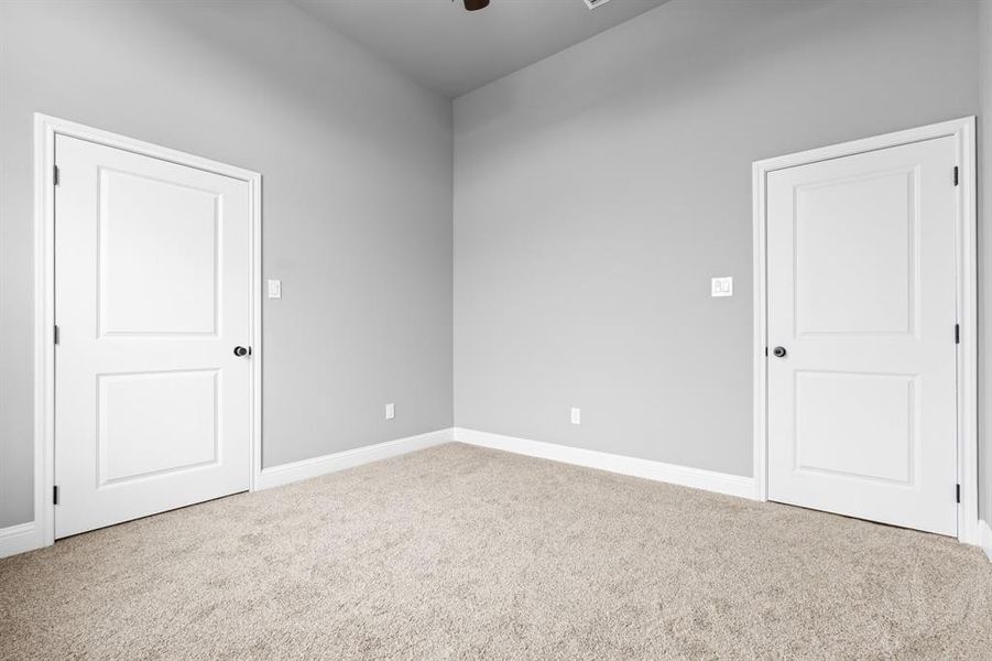 2nd Bedroom with ceiling fan & spacious closet. 2nd Bedroom with ceiling fan & spacious closet.
