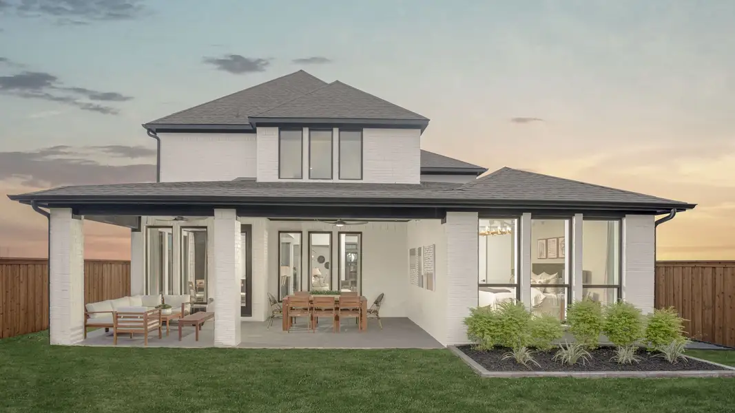 Exterior details and patio area of a home in Kallison Ranch, San Antonio (Image 3).