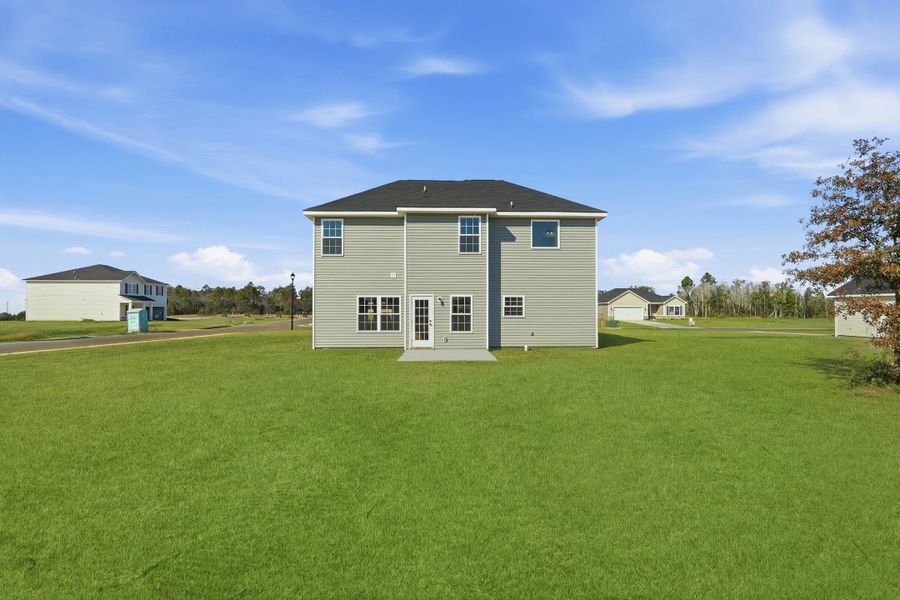 Representative exterior details of a home built from the The Chatman by RTS Homes in The Gardens at 15 West, Hinesville (Image 4).