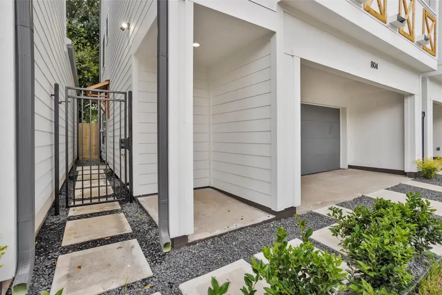 Exterior details and patio area of a home in , Houston (Image 3).