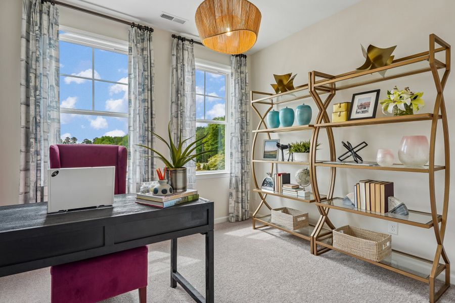 Representative furnished interior of a home built from the Seneca by Caruso Homes in South Lake Townes at Flowers Plantation, Clayton (Image 18).