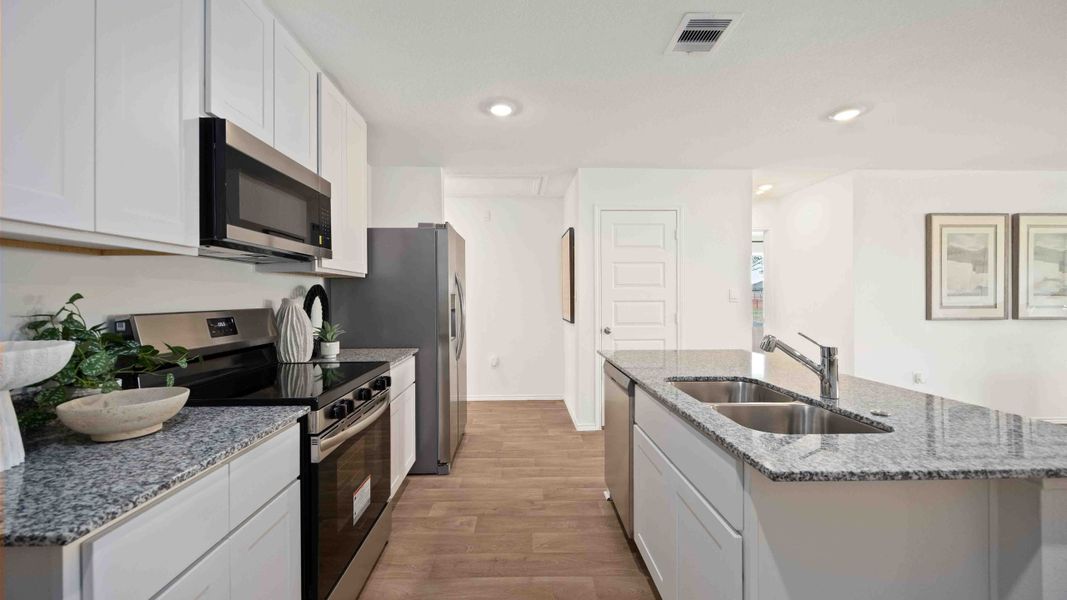 Furnished interior view inside a new home in Garver Heights, Houston (Image 3).