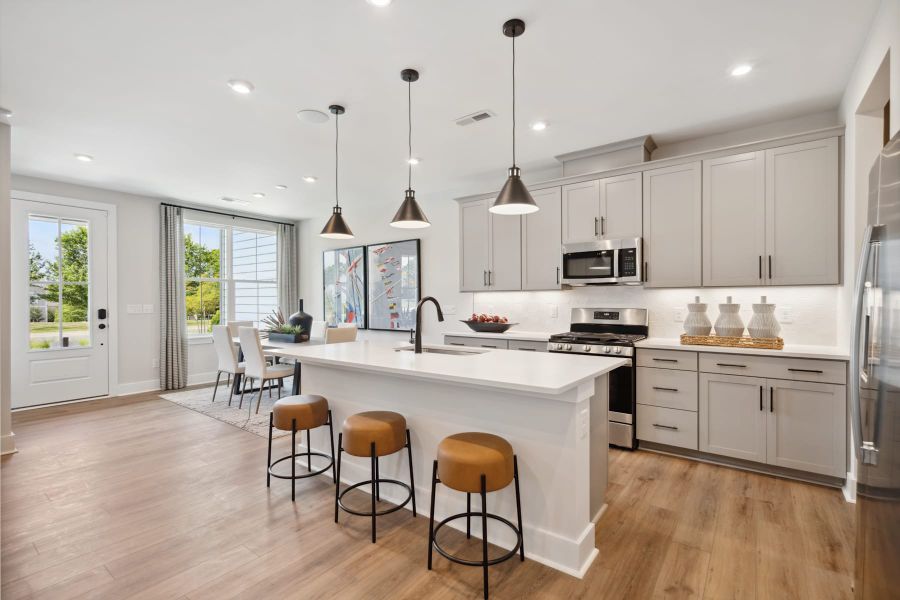 Representative furnished interior of a home built from the Allison by Tri Pointe Homes in Seven Oaks, Belmont (Image 4).