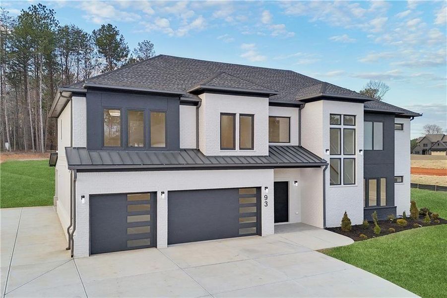Front exterior of a new home in , Auburn, GA, highlighting curb appeal (Image 24).