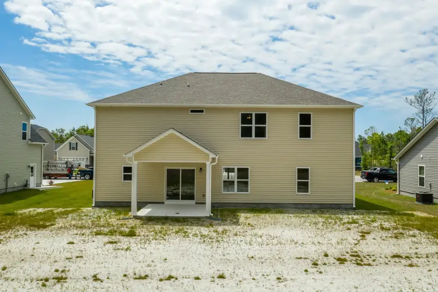 Representative exterior details of a home built from the Fairfax A by JC Jackson Homes,LLC in Heritage Pointe, Newport (Image 3).