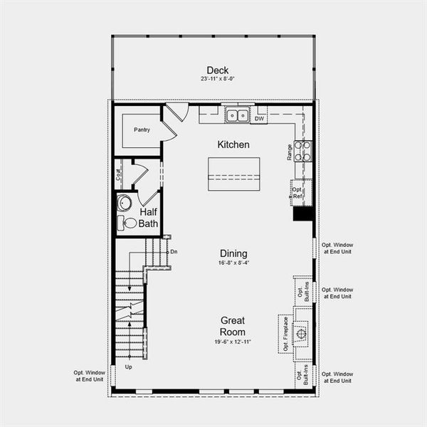 2D floor plan layout of this home in Chandler Run, Tucker, GA (Image 3).