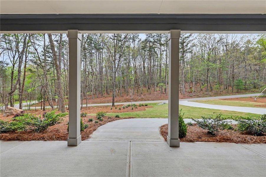 Exterior details and patio area of a home in , Clarkesville (Image 27).