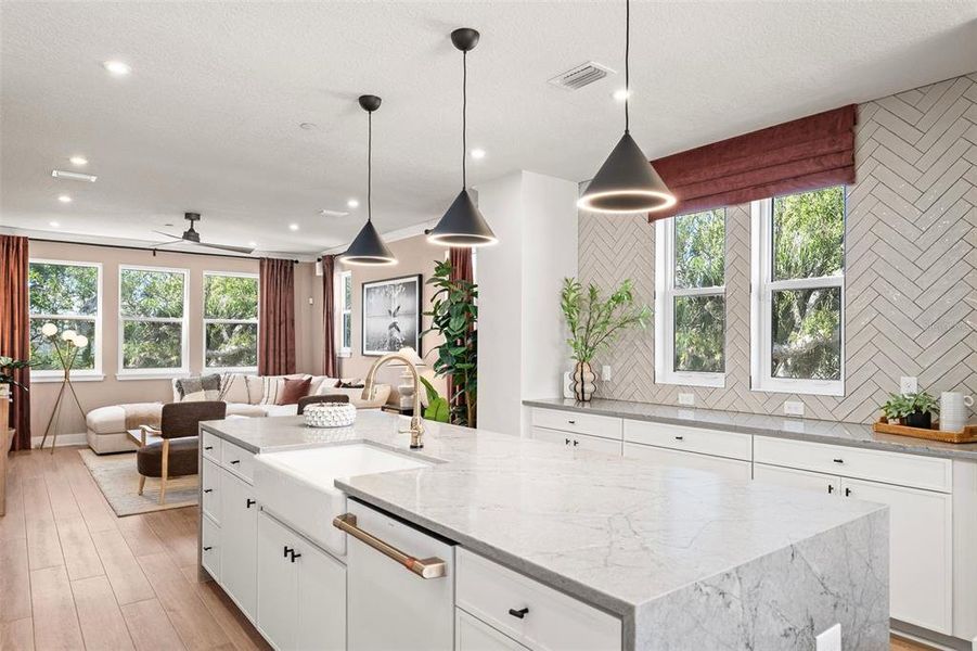 Furnished interior view inside a new home in EvenTide, New Smyrna Beach (Image 4).