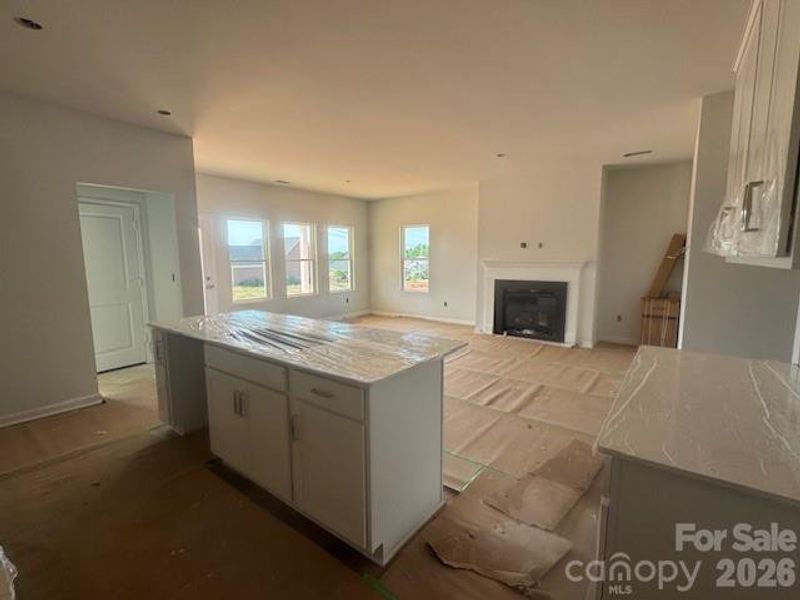 Kitchen overlooking great room