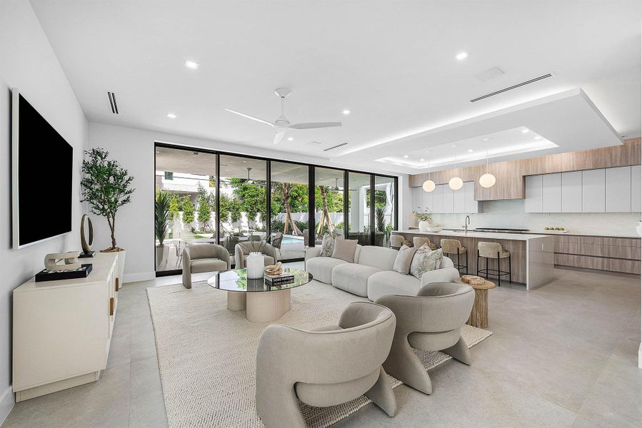 Furnished interior view inside a new home in , Delray Beach (Image 63). Furnished interior view inside a new home in , Delray Beach (Image 63).