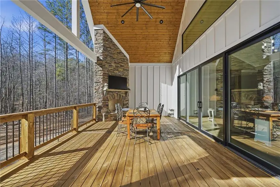 Exterior details and patio area of a home in , Dawsonville (Image 3). Exterior details and patio area of a home in , Dawsonville (Image 3).