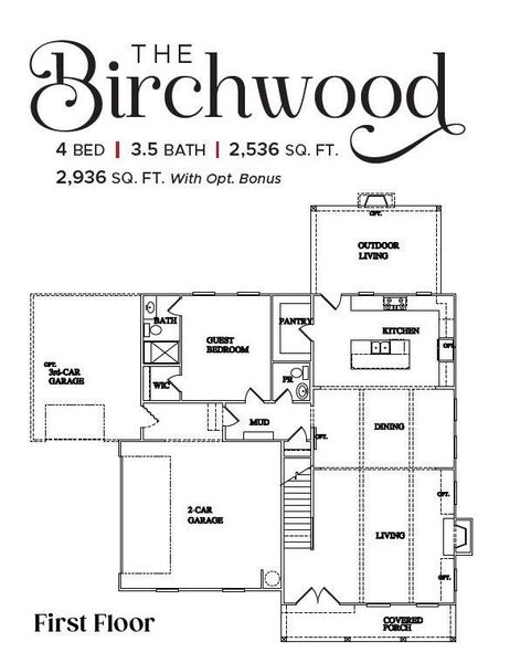 2D floor plan layout of this home in , Monroe, GA (Image 3).