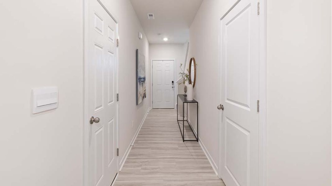 Representative unfurnished interior of a home built from the Pearson by D.R. Horton in The Townes at Troutman, Troutman (Image 15).