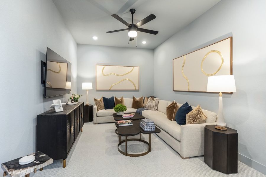 Representative Entertainment Room - some options shown Representative Entertainment Room - some options shown