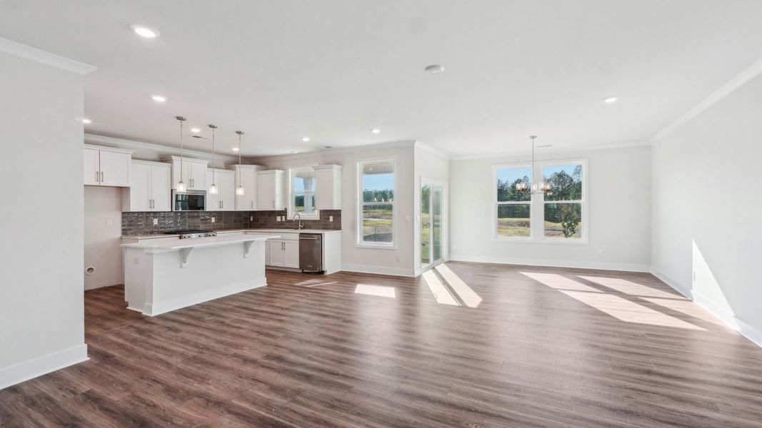 Representative unfurnished interior of a home built from the Willow by D.R. Horton in Westport, York (Image 13).