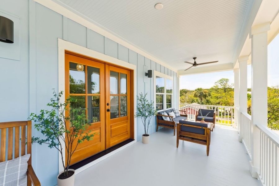Furnished interior view inside a new home in , Folly Beach (Image 46).