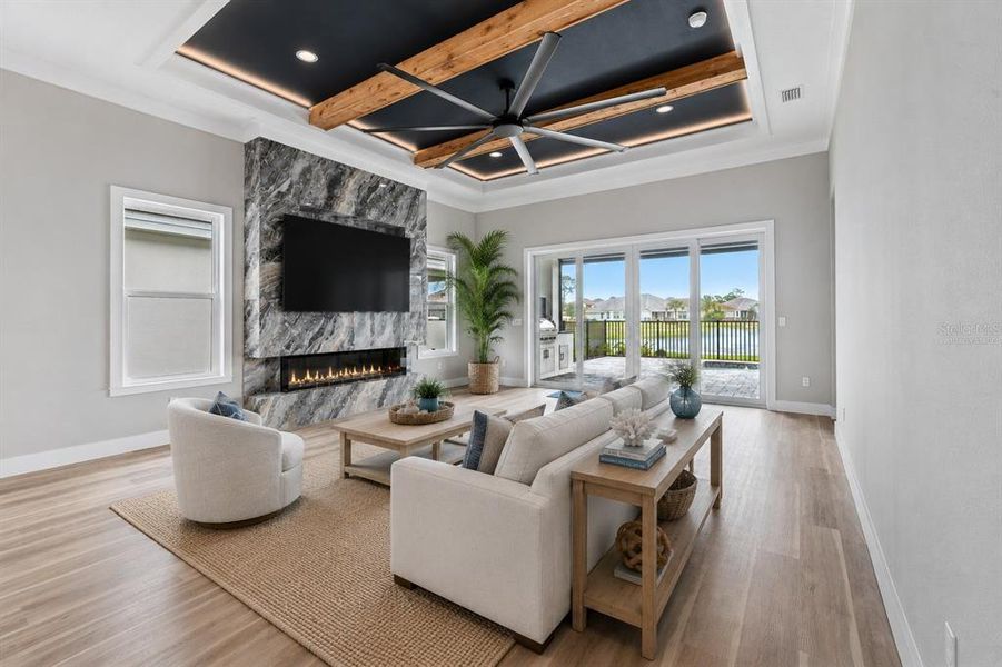 Furnished interior view inside a new home in , Palm Coast (Image 19).